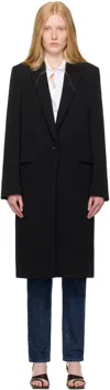 Totême Black Classic Tailored Coat