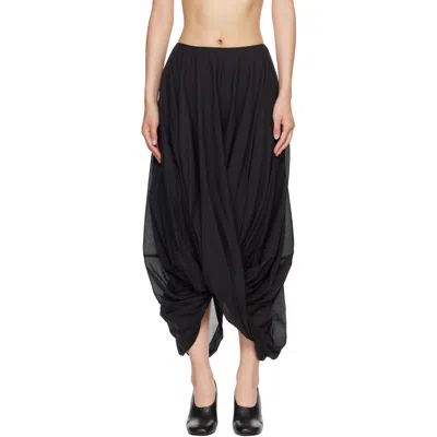 Totême Black Cocoon Maxi Skirt