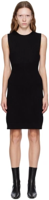 Totême Black Contour Minidress In 200 Black