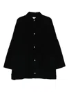 Totême Toteme Organic Cotton Corduroy Overshirt Jacket In Black