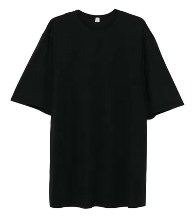Totême Black Crew Neck T-shirt Dress