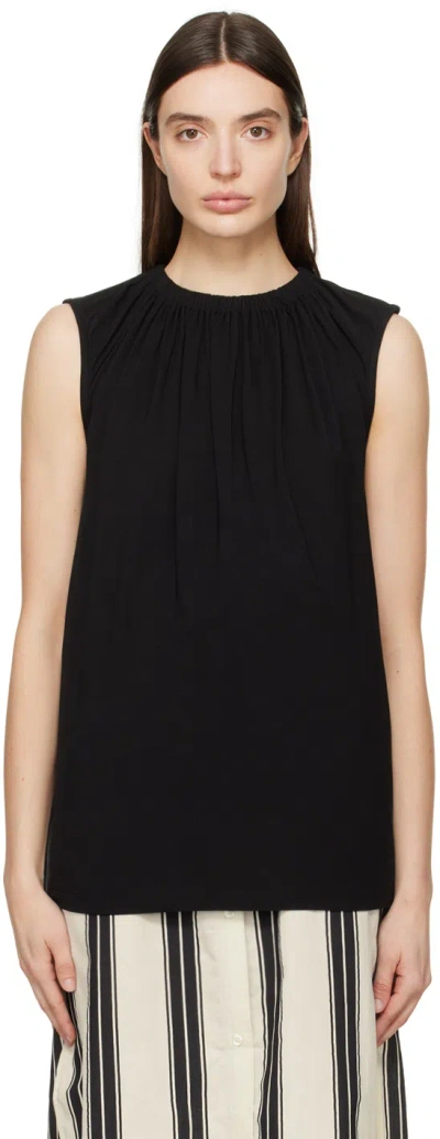 TOTÊME BLACK CREWNECK TANK TOP