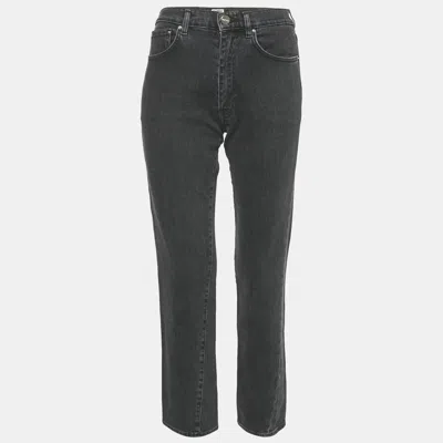 Pre-owned Totême Black Denim High Rise Jeans S Waist 26"