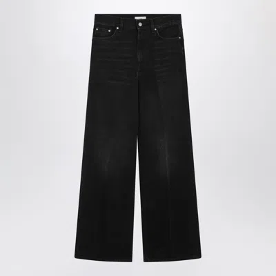 Totême Toteme Black Faded Effect Jeans In Organic Cotton