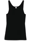 Totême Toteme Black Fitted Compact Knit Tank Top