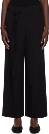 Totême Fluid Drawstring Trousers Black In 001 Black