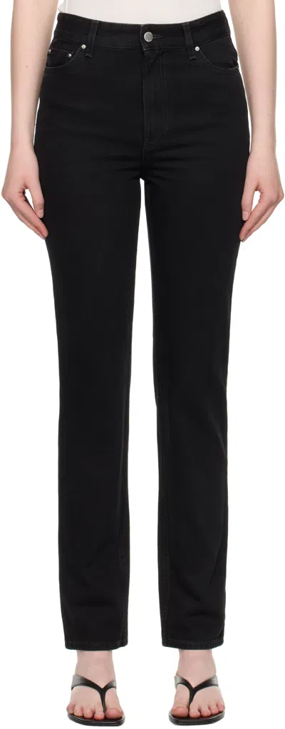 Totême Black High Slim Jeans