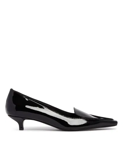 Totême Black Kitten Heel Loafers