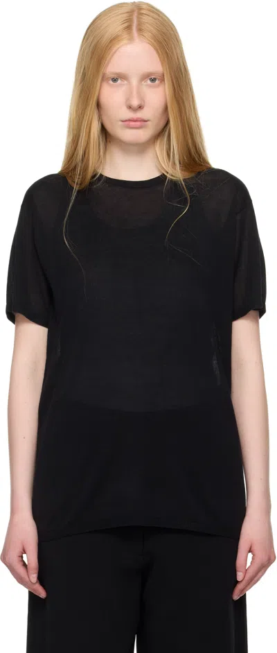 Totême Black Knit T-shirt