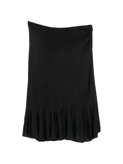 Totême Toteme Fluted Knit Midi Skirt In Multi