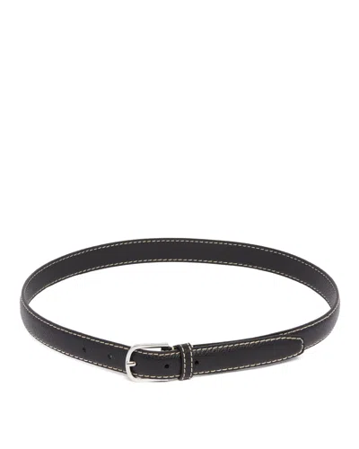 Totême Black Leather Belt