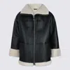 Totême Black Leather Jacket In Black