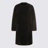 Totême Black Leather Jacket In Black
