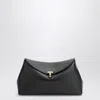 Totême Toteme | Black Leather T-lock Clutch Bag In Black