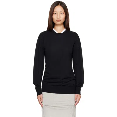 Totême Black Long-sleeve Knit Sweater