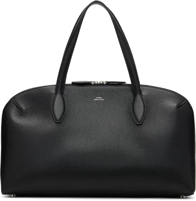 Totême Black Medium Grained-leather Day Tote