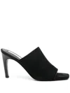 Totême Black Open Toe Heels In Black