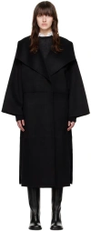 Totême Toteme Signature Wool And Cashmere Coat In 200 Black