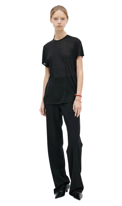 Totême Black Silk T-shirt