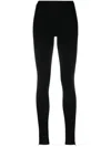 Totême Toteme Leggings With Zip Cuffs In Black