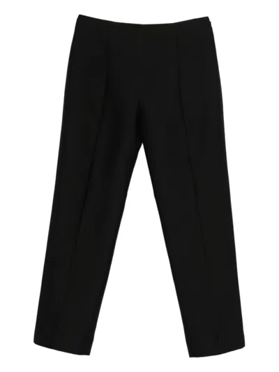 Totême Black Slim Flat Front Pant