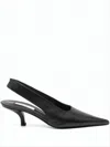 Totême Black Slingback Pumps With Pointed Toe In Multi