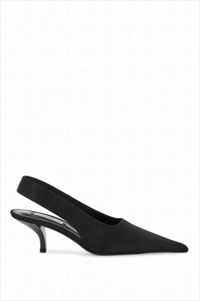 Totême Black Slingback Pumps With Pointed Toe
