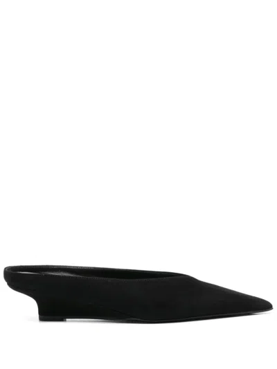 Totême Black Slip On Ballet Flats