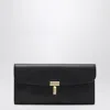 Totême Black Smooth-leather T-lock Wallet In Black