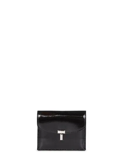 Totême Black T-lock Card Holder