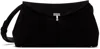 Totême Brown T-lock Suede Clutch In 040 Espresso