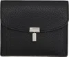 Totême Black T-lock Grained-leather Card Holder