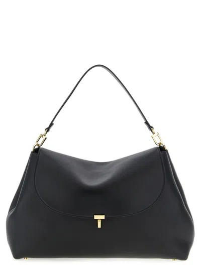 Totême Black T-lock Shoulder Bag