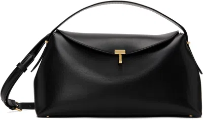 Totême Black T-lock Top Handle Bag In Black 001