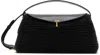 Totême Black T-lock Woven-leather Bag