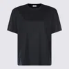 Totême Toteme Women's Black Logo-embroidered Organic Cotton T-shirt In Black
