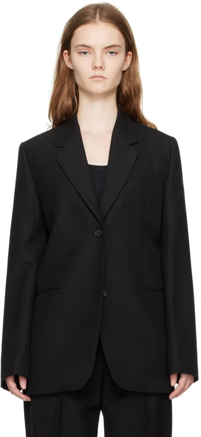 Totême Single-breasted Tailored Suit Jacket In Black
