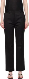 Totême Black Tailored Chino Trousers