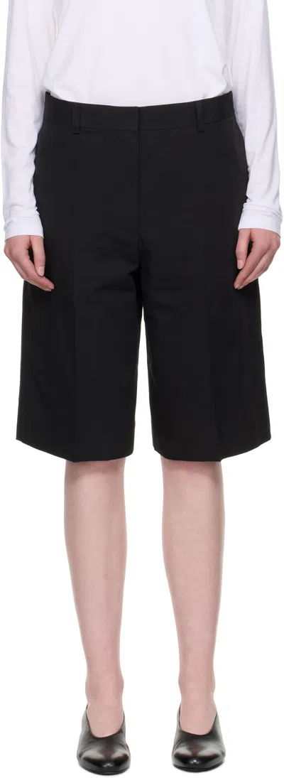 Totême Black Tailored Shorts