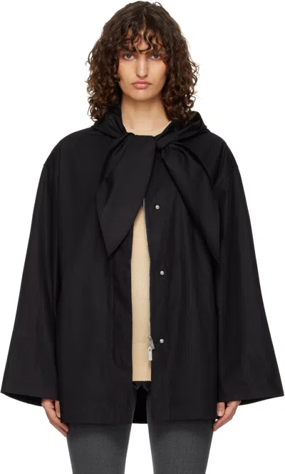 Totême Black Technical Scarf Jacket