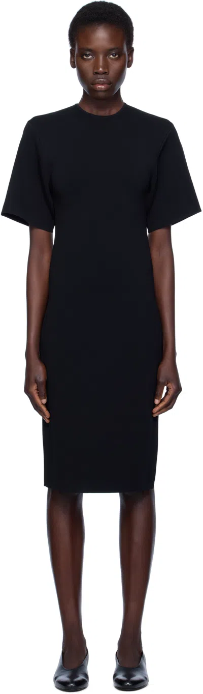 Totême Black Tee Knit Midi Dress