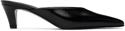TOTÊME BLACK 'THE PATENT LEATHER MULE' HEELS