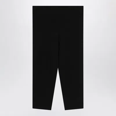 Totême Toteme Black Viscose Blend Cropped Leggings