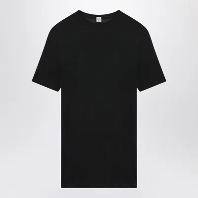 Totême Toteme Black Viscose Jersey Tshirt