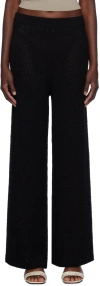 Totême Black Wide-leg Trousers In 001 Black