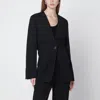 Totême Black Wool-blend Jacket In Black