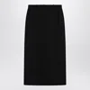 Totême Black Wool Blend Skirt In Black