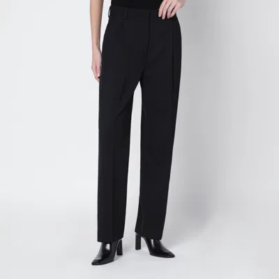 Totême Black Wool-blend Trousers