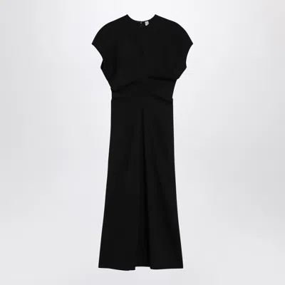 Totême Toteme Black Wool Midi Dress