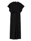 Totême Toteme Black Woven Dress With Loose Waist